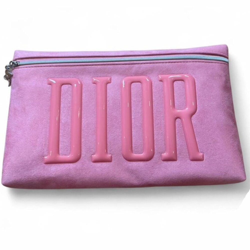 Dior Blush Pink Logo Cosmetic Case with Box
